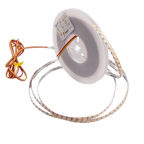 10m 9W/m CCT LED Streifen RA95 - 24V DC, 400 LED/m, 8mm breit, 2m Kabel