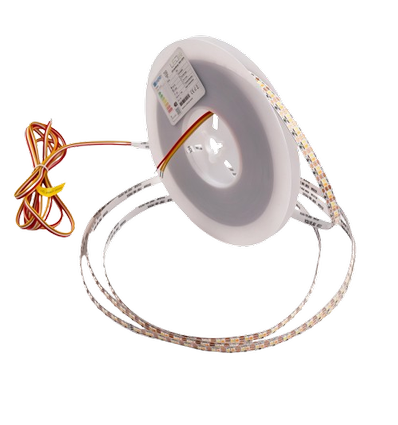 10m 9W/m CCT LED Streifen RA95 - 24V DC, 400 LED/m, 8mm breit, 2m Kabel