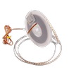 10m 9W/m CCT LED Streifen RA95 - 24V DC, 400 LED/m, 8mm breit, 2m Kabel