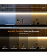10m 9W/m CCT LED Streifen RA95 - 24V DC, 400 LED/m, 8mm breit, 2m Kabel