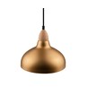 BIRK Gebürstetes Messing Ø24cm Pendelleuchte - E27 Fassung, 2m Kabel, Aluminium