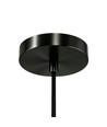 MALM E14 schwarze Zylinder-Pendelleuchte - 2m Kabel, mit Rosette, ohne Leuchtmittel