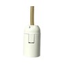 MALM E14 Gold Zylinder-Pendelleuchte - 2m Kabel, mit Rosette, ohne Leuchtmittel