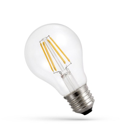 E27 8,5W LED-Lampe - A60, Filament, Klarglas