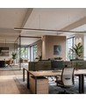150cm Büroleuchte, Watt & CCT einstellbar - 3 Lichtfarben, 30W/40W/50W, UGR19, 5 Jahre Garantie