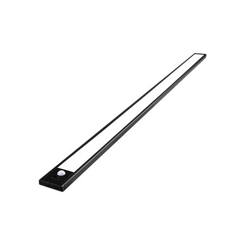 Akku Schrankbeleuchtung - 80cm, Schwarz, PIR-Sensor, wiederaufladbar