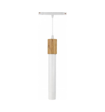 12W System Shift Hangit Wood LED Pendelleuchte - CCT Switch, 25°, weiß, 90cm Kabel