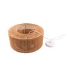 Braune Ø40cm Pendelleuchte - E27-Fassung, 2m Kabel, Papierschnur