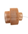 Braune Ø40cm Pendelleuchte - E27-Fassung, 2m Kabel, Papierschnur