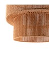 Braune Ø40cm Pendelleuchte - E27-Fassung, 2m Kabel, Papierschnur