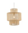 SNOR Beige Ø30cm Pendelleuchte - E27-Fassung, 2m Kabel, geflochtene Papierschnur