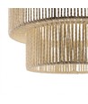 Beige Ø30cm Pendelleuchte - E27 Fassung, 2m Kabel, geflochtene Papierschnur