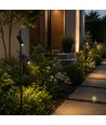 V-Tac 4W LED Doppel-Spießstrahler - Schwarzes Aluminium, 4000K, Außenbereich