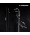 V-Tac 4W LED Doppel-Spießstrahler - Schwarzes Aluminium, 4000K, Außenbereich