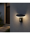 2W LED Solar Gartenleuchte mit Sensor - IP54, 3000K, Schwarz