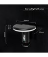 2W LED Solar Gartenleuchte mit Sensor - IP54, 3000K, Schwarz