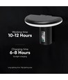 2W LED Solar Gartenleuchte mit Sensor - IP54, 3000K, Schwarz