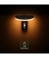 2W LED Solar Gartenleuchte mit Sensor - IP54, 3000K, Schwarz
