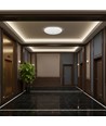 12W LED Sensorleuchte - Rund, PIR-Sensor, Cree-Chip, weiß, 6400K