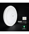 12W LED Sensorleuchte - Rund, PIR-Sensor, Cree-Chip, weiß, 6400K