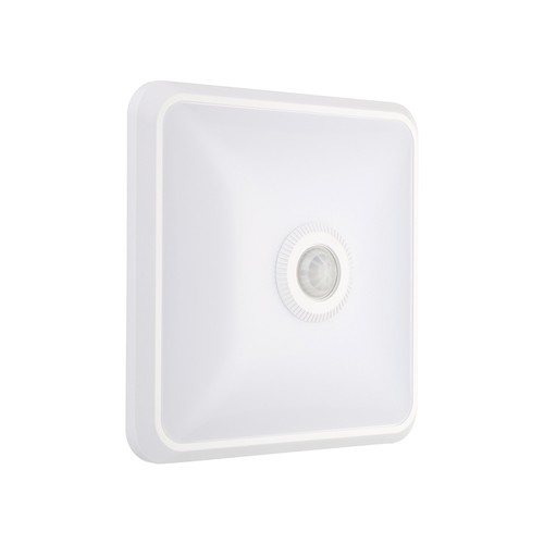 12W LED Sensorleuchte, CCT - 3 Lichtfarben, PIR-Sensor, 6 Jahre Garantie, Cree, quadratisch, weiß