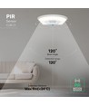 10W LED Außenwandleuchte mit PIR-Sensor - Weiß, 4000K, Cree Chip