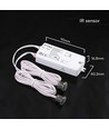 V-Tac 2-in-1 Dual-IR-Sensor - Max. 1000W LED, Ein/Aus durch Tür oder Handbewegung