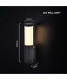 V-Tac 6W LED Wandleuchte - IP44, 3000K, für den Außenbereich