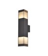 V-Tac 2xGU10 Wandleuchte Up/Down - IP44 außen, schwarz