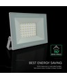 30W LED Flutlichtstrahler - Weißes Gehäuse, 6500K