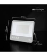 200W LED Flutlicht – 185lm/W, Cree Chip, schwarzes Gehäuse, 6 Jahre Garantie
