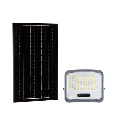 V-Tac 12W Solar LED Strahler - IP65, schwarz, 3-in-1
