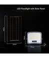 V-Tac 12W Solar LED Strahler - IP65, schwarz, 3-in-1