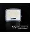 V-Tac 12W Solar LED Strahler - IP65, schwarz, 3-in-1