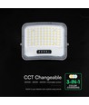 V-Tac 12W Solar LED Strahler - IP65, schwarz, 3-in-1