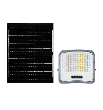 20W LED-Strahler mit Solarpanel - IP65, Schwarz, 3-in-1, für den Außenbereich