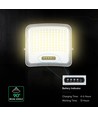 20W LED-Strahler mit Solarpanel - IP65, Schwarz, 3-in-1, für den Außenbereich