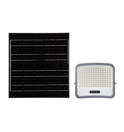 V-Tac 25W LED Strahler mit Solar - IP65, schwarz