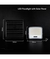 V-Tac 25W LED Strahler mit Solar - IP65, schwarz