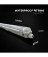 V-Tac 150cm T8 LED Feuchtraumleuchte - Für 1x 150cm LED Röhre, IP65 wasserdicht