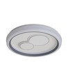 V-Tac 2x30W LED dekorative Deckenleuchte - Dimmbar, 3-in-1 CCT, RF-Fernbedienung, weiß/grau