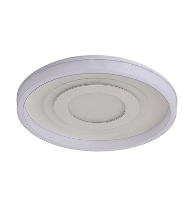 V-Tac 2x40W dekorative LED Deckenleuchte - Dimmbar, 3-in-1, Fernbedienung, Weiß