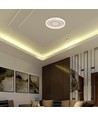 V-Tac 2x40W dekorative LED Deckenleuchte - Dimmbar, 3-in-1, Fernbedienung, Weiß