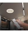 V-Tac 2x40W dekorative LED Deckenleuchte - Dimmbar, 3-in-1, Fernbedienung, Weiß