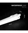 150cm 48W wasserdichte komplette LED-Leuchte - 120lm/W, CCT