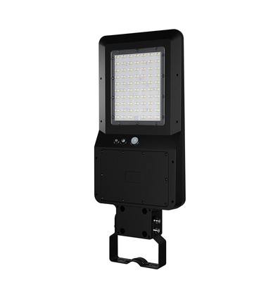 V-Tac 40W LED Solar Straßenlaterne - 9.6V, LiFePO4 Akku, CCT