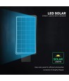 V-Tac 40W LED Solar Straßenlaterne - 9.6V, LiFePO4 Akku, CCT