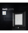 V-Tac 40W LED Solar Straßenlaterne - 9.6V, LiFePO4 Akku, CCT
