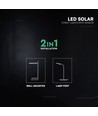 V-Tac 40W LED Solar Straßenlaterne - 9.6V, LiFePO4 Akku, CCT