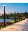 V-Tac 20W Lotus LED Solar-Gartenleuchte - LiFePO4 Akku, 6000mAh, 3-in-1